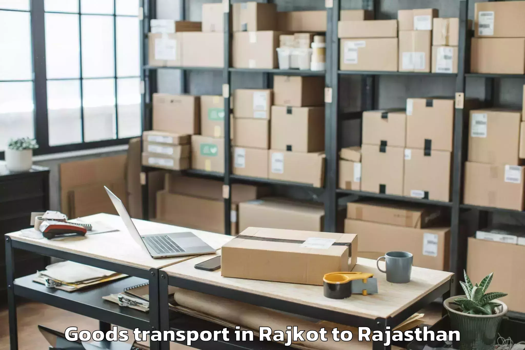 Efficient Rajkot to Abhilashi University Udaipur Goods Transport